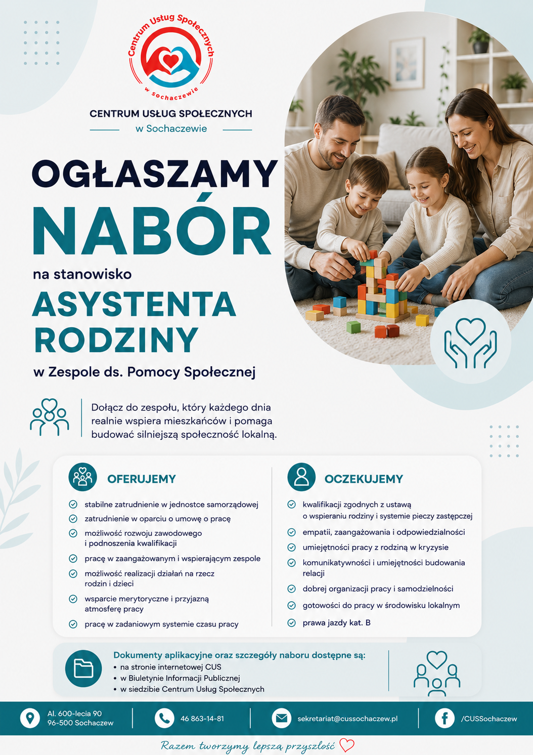 Plakat nab&oacute;r asysten rodziny
